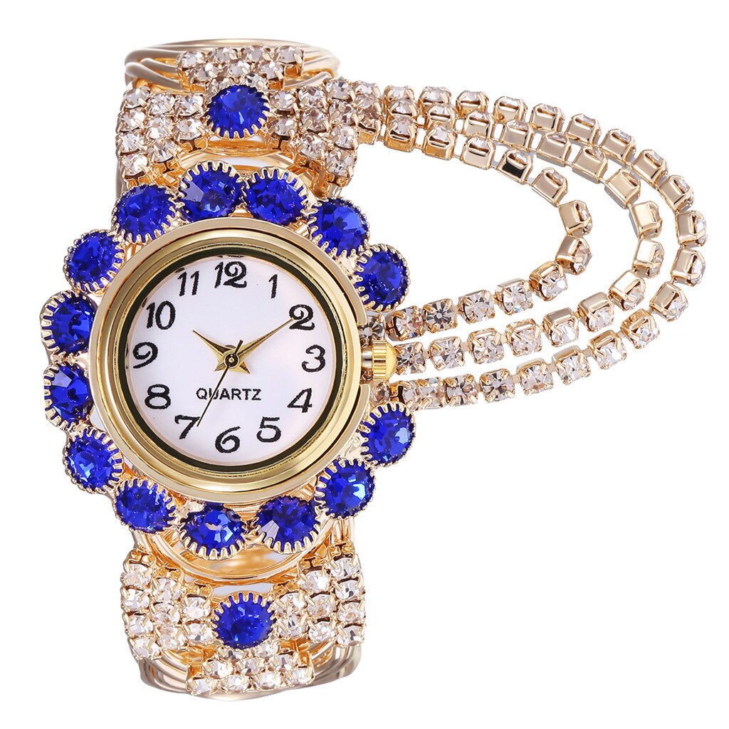 Top Luxe Strass Armband Horloge Vrouwen Horloges Dress Horloges Dames Horloge Vrouw Reloj De Mujer: E