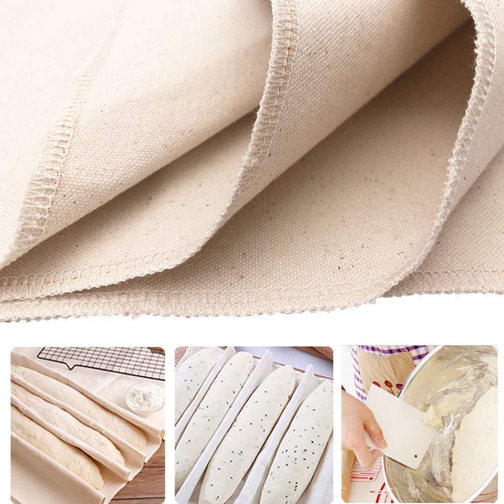 Diy Bakken Franse Brood Gefermenteerde Doek Handgemaakte Deeg Couche Proofing Doek Brood Gist Doek Natuurlijke Super Dikke Katoenen Canvas