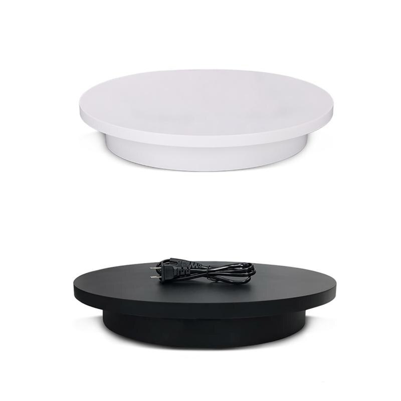 360 Degree Electric Rotating Stand 25cm Photography Rotating Turntable Display Stand for Jewelry Product Display 3D Scan Pan