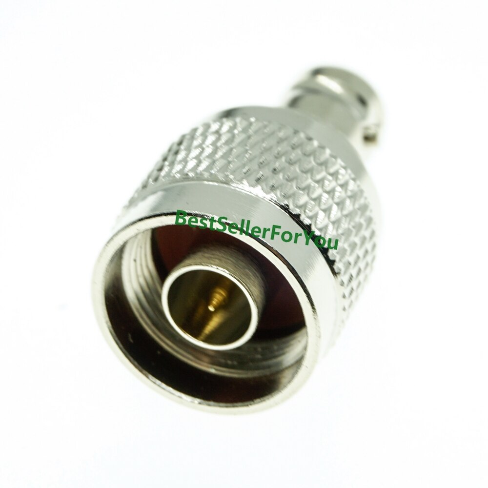 N type hann-hunn-til-bnc-hann-hunplugg rf koaksialadapter-kontaktadaptersett: 1 stk bnc n-kj