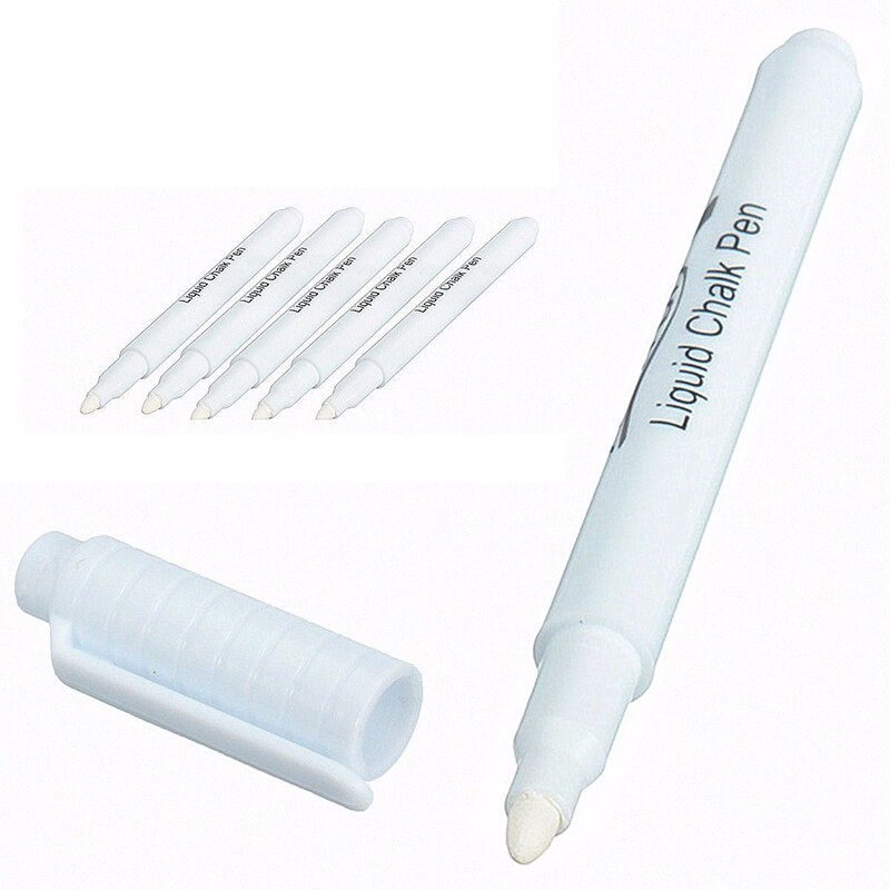 1 Pcs White Liquid Chalk Pen Marker Glass Windows Chalkboard Ink Blackboard on White Window Pen Used Chalkboard Liquid Pen V4M7