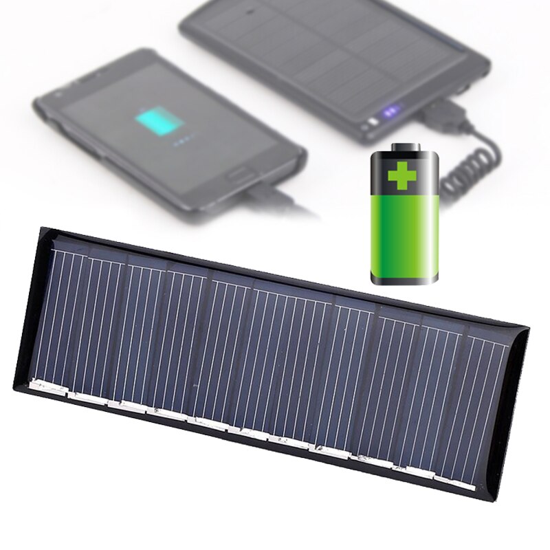 USB Solar Panel Outdoor Portable 5V 6V Solar Charger Pane Climbing Fast Charger Tablet Solar Generator Travel 0.15W 0.45W 1W 5W