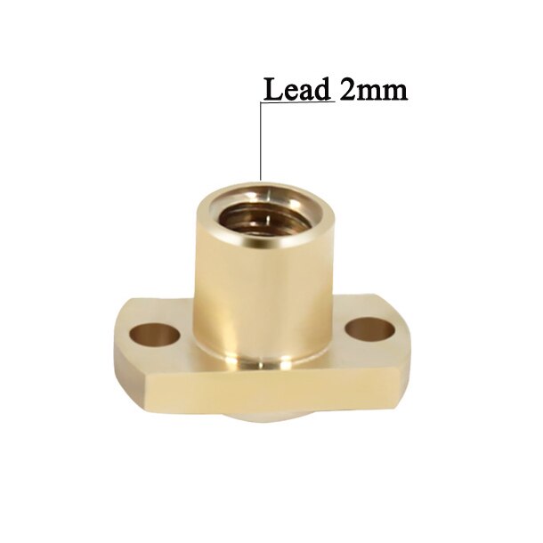 T8 lead screw nut Pitch 2mm Lead 8mm Brass T8 x 8mm Flange Lead Screw Nut for CNC Parts Ender 3 CR-10 3D Printer Accessories: Product 2
