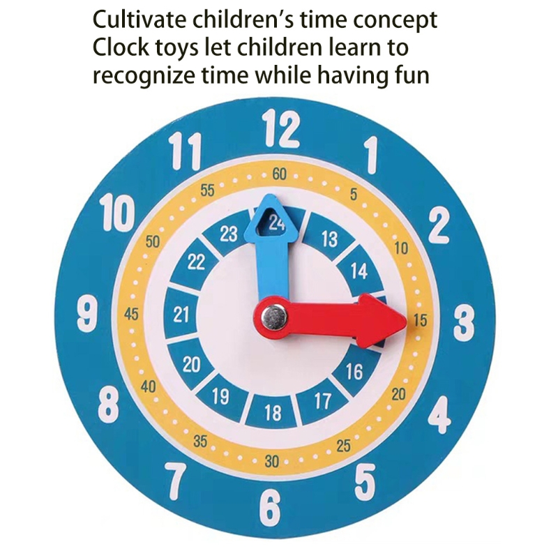 066B Interactive Teaching Clock Model Mathematical Toy Time Learning for Baby Toddler