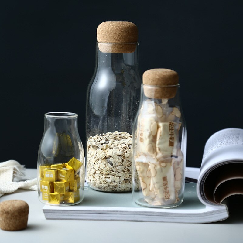 Diverse Ceramic Kitchen Storage Bottle Jar with Sealed Wood Lid Kitchen Food Coarse Cereals Candy Coffee Bean Tea Container box