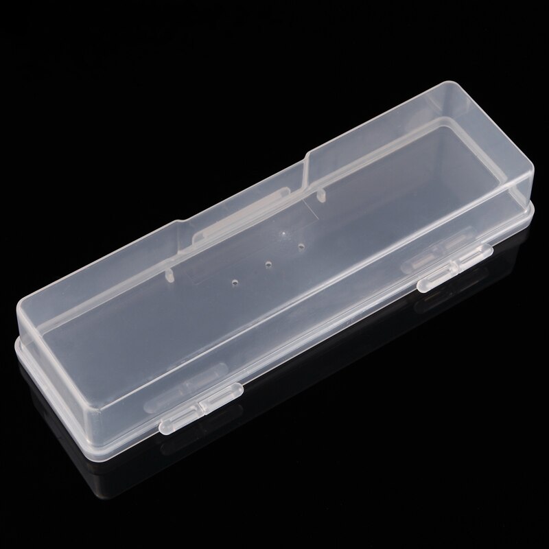 Nail art rectangle translucent plastic storage box DIY model carving tool box ceramic tool storage box