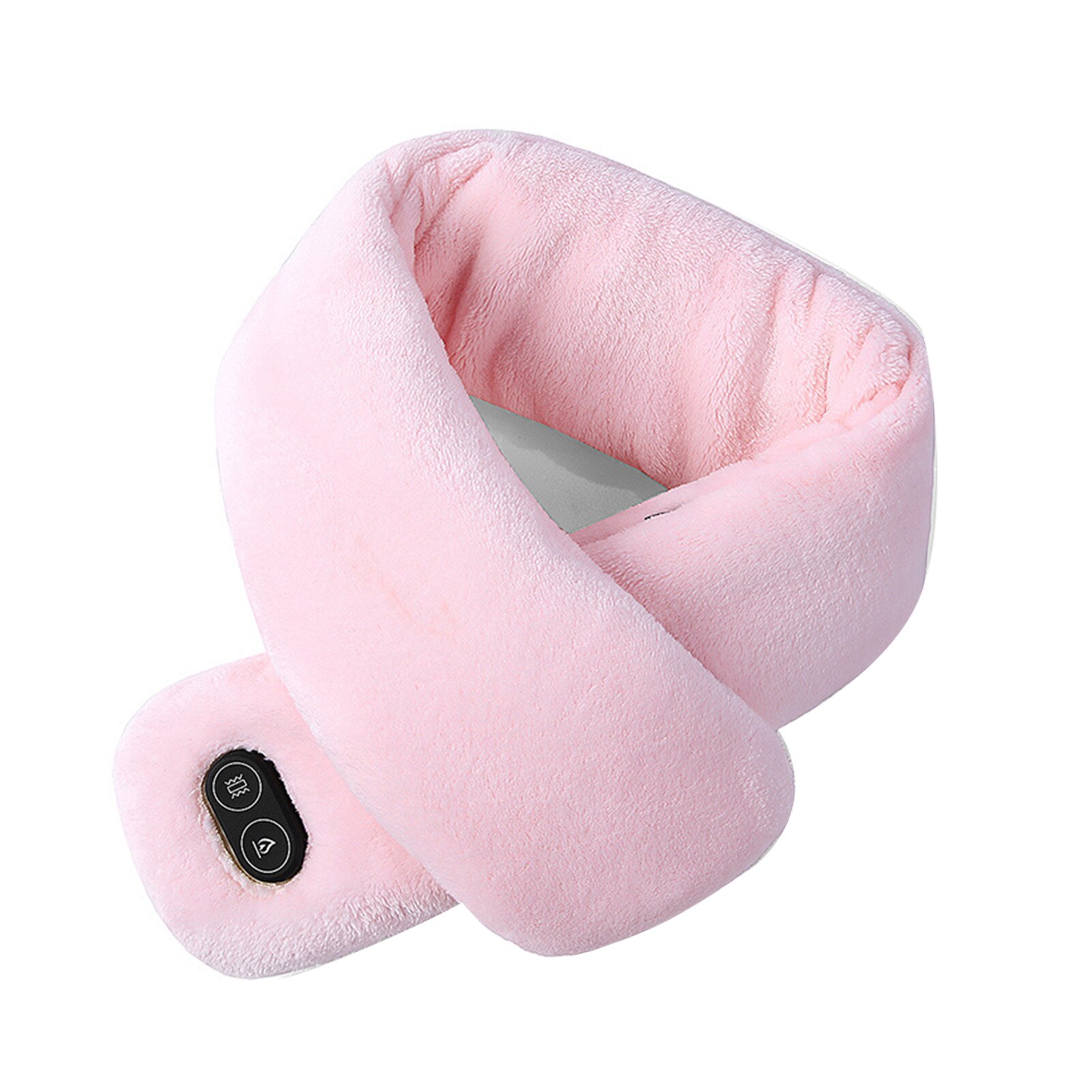 Vrouwen Mannen Zachte Temperatuurregeling Pijnbestrijding Cervicale Massage Schouder Hals Wrap Usb Verwarmde Sjaal Wasbare Winter Warm: Roze