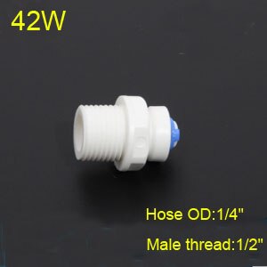 1/2 "3/4" 1/8 "gwint plastikowa rura 1/4" 3/8 "OD wąż rury szybkie złącza RO złącza wody armatura System odwróconej osmozy: PC6.35-04