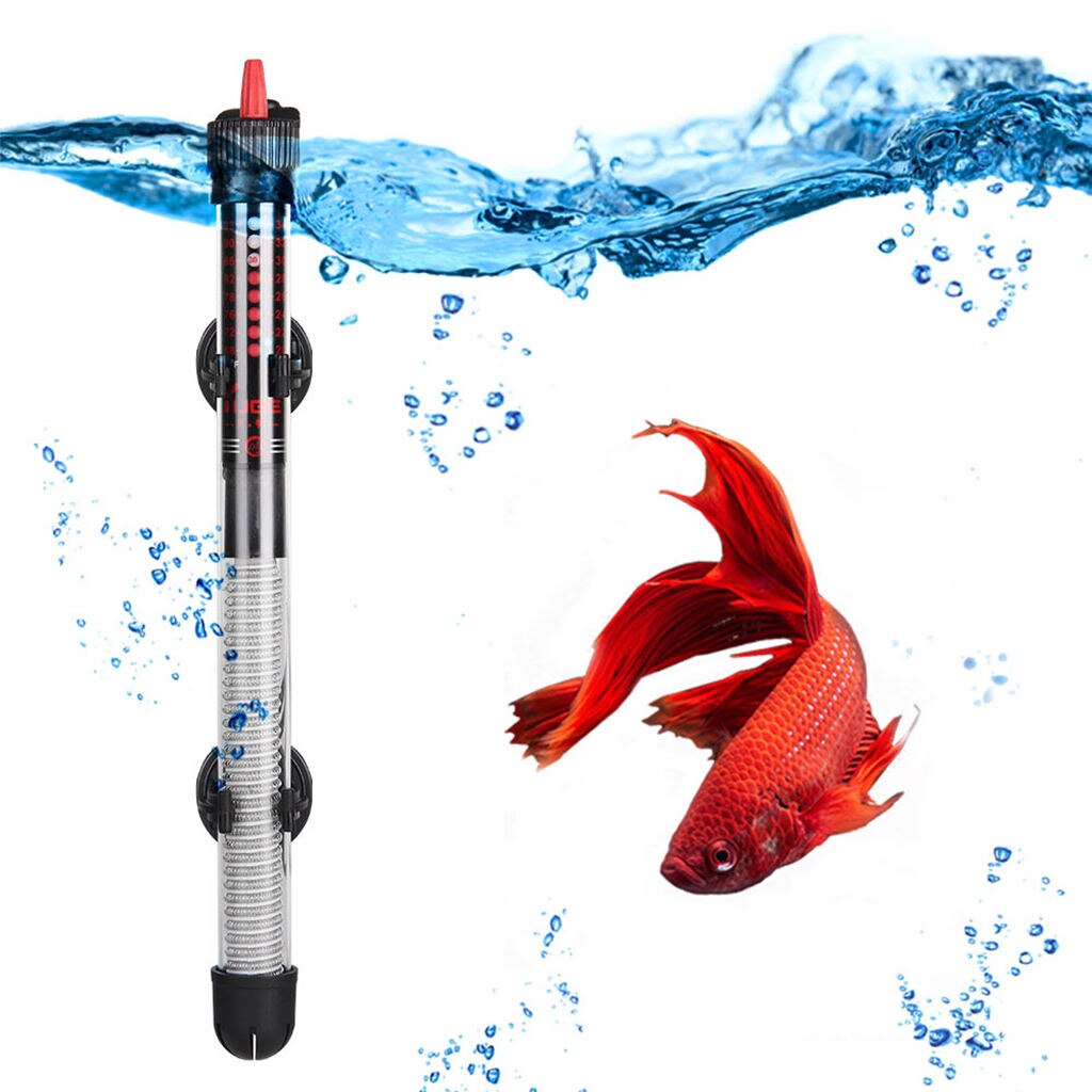 Aquarium Fish Tank Heater Submersible Thermostat Heater Adjustable with Suction Cup for Aquarium Freshwater Accessories: 200W