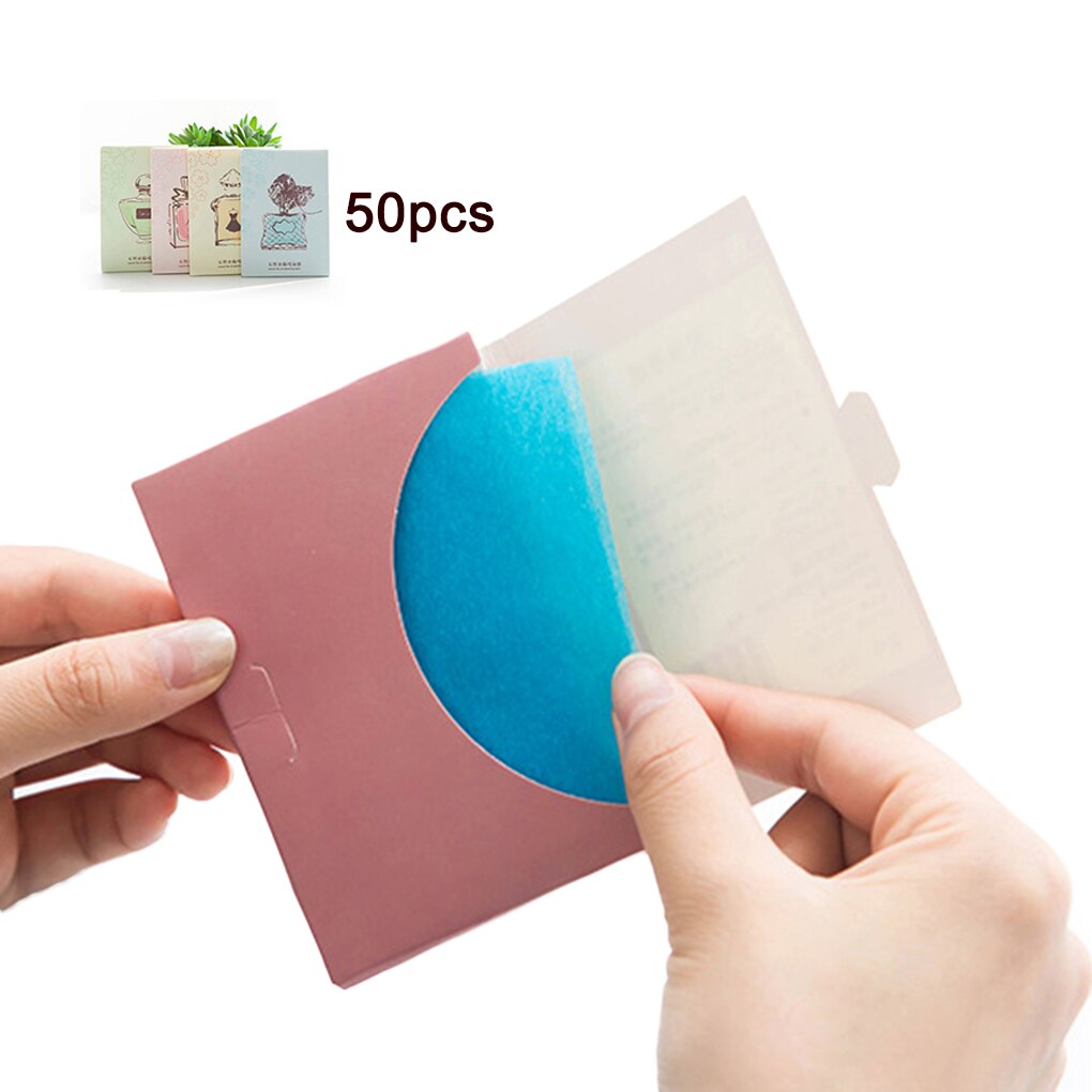 50 Stks/set Draagbare Facial Absorberend Papier Olie Controle Doekjes Absorberende Vel Vette Gezicht Reinigen Matten Tissue: 07