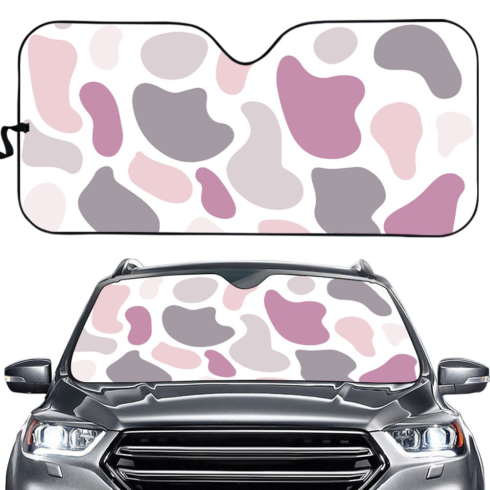Cow Striped Pattern Printed Car Sun Shade Windshield Heat Reflector Sunshade for Car Windshield Cute Gloss Sunshade: YSFA0950HC-2
