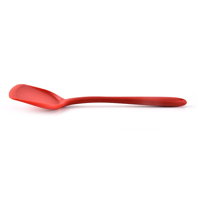 Espátula de silicona para cocina, pala de silicona resistente a altas temperaturas, olla antiadherente, utensilios de cocina: Rojo