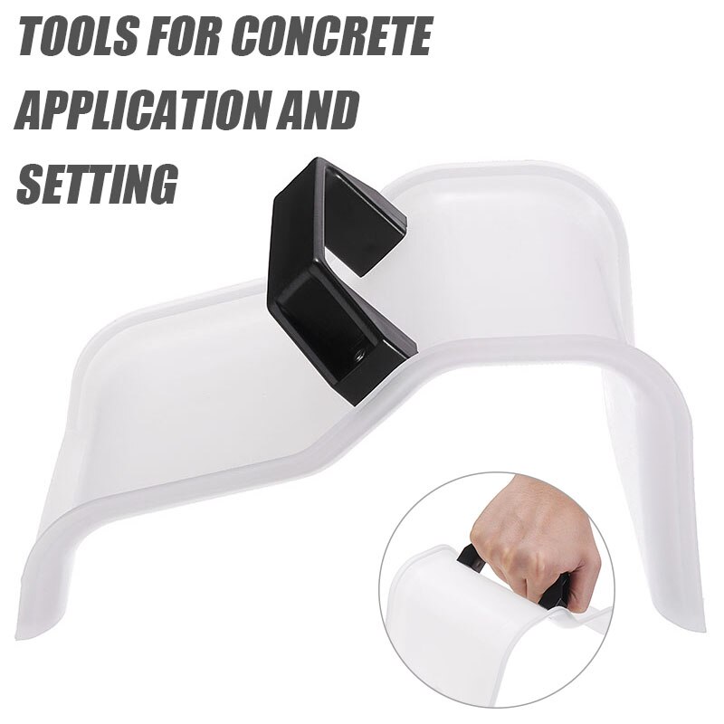 Plaster Trowel Shape Concrete Mold With Handle Concrete Making Tool Plastic Plastering Edger Clamp Skimming DIY Grout For Garden