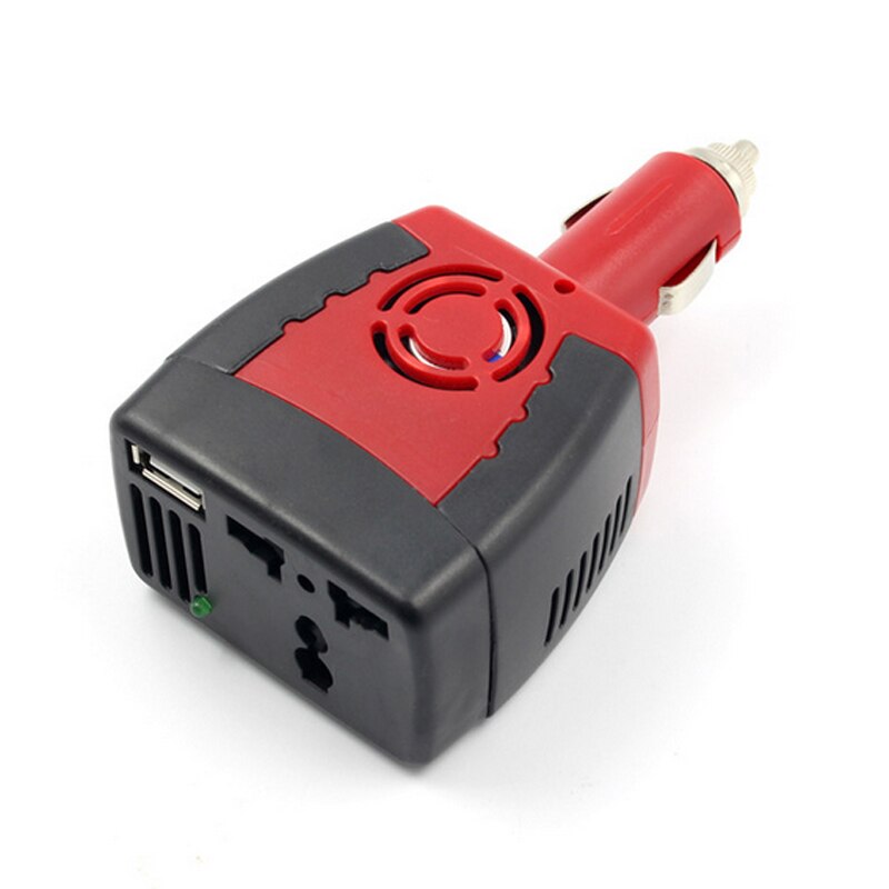 1pc auto-omvormer 150w 12v dc  to 220v ac sigarettenaansteker voeding omvormer adapter met 5v 0.5a usb-oplaadpoort