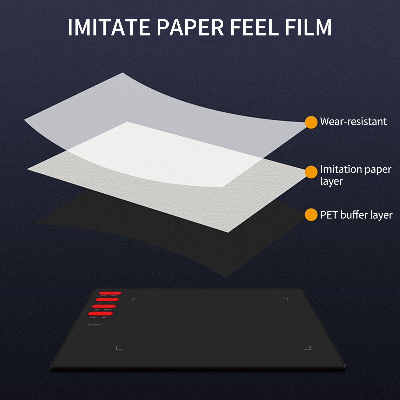 T505 Graphics Drawing Tablet Ultralight Art Creation Sketch Battery-free Stylus 30 Pen Nibs 8192 Levels Pressure 8 Shortcut Keys