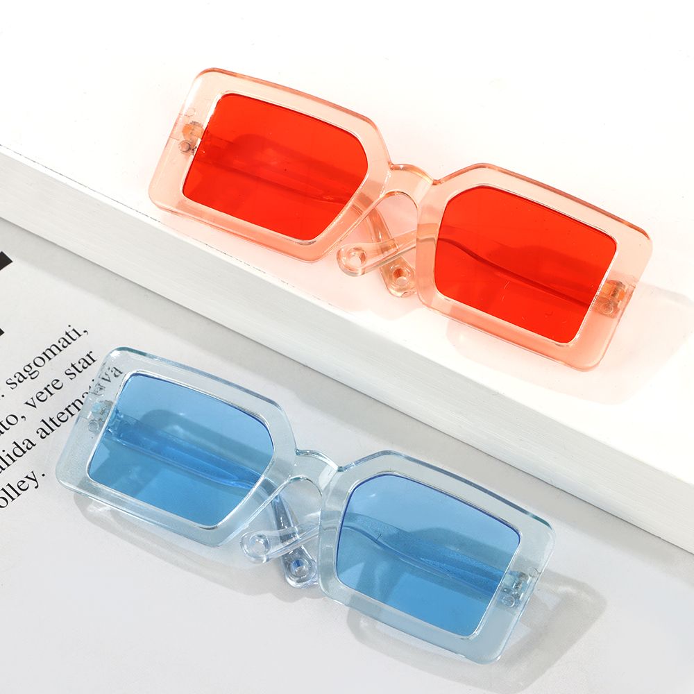 Gafas de sol con montura triangular para perro, lentes cuadradas, Multicolor, a la