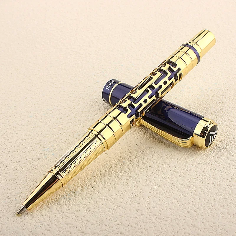 Bolígrafo De Metal de 3095, bolígrafo de tinta azul, papelería, oficina, material escolar,: YELLOW