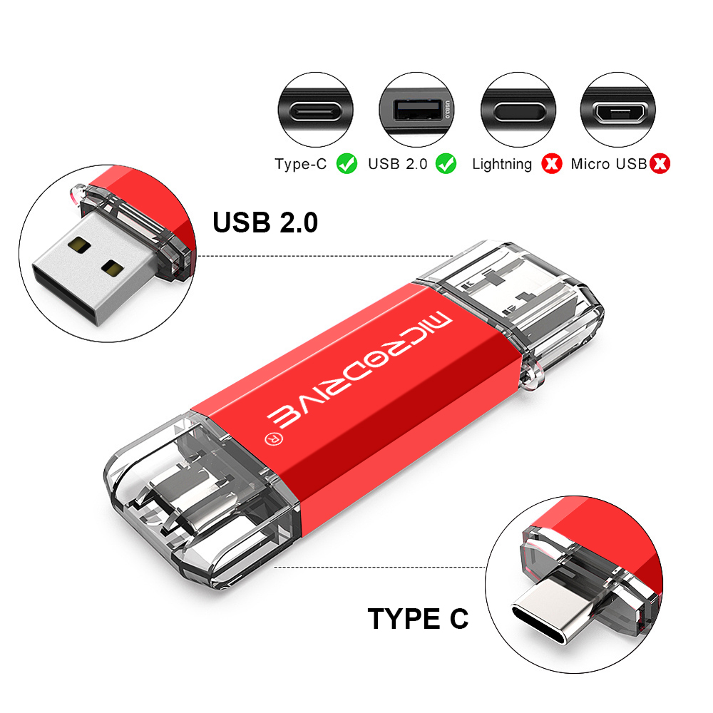 Highspeed type-c USB flash drives 1GB 2GB 4GB 8GB 16GB pendrive usb stick 64GB 32GB 128GB 256GB pen drive USB flash jump drives