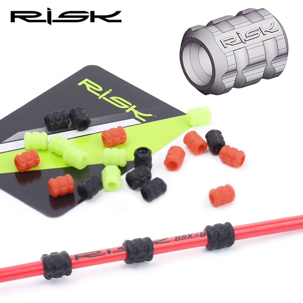 RISIKO Fahrrad Hülse Gummi Kabel Schutz für Rohr Linie Rohr Bremse Schicht Ultraleicht MTB Rahmen Schutzhülle Silikon Kabel führen