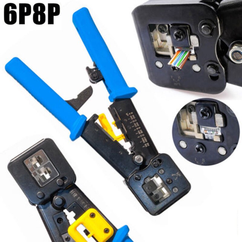Mini Portable pour Cat5e Cat6 sertisseuse câbles connecteur fiches outils sertissage RJ45