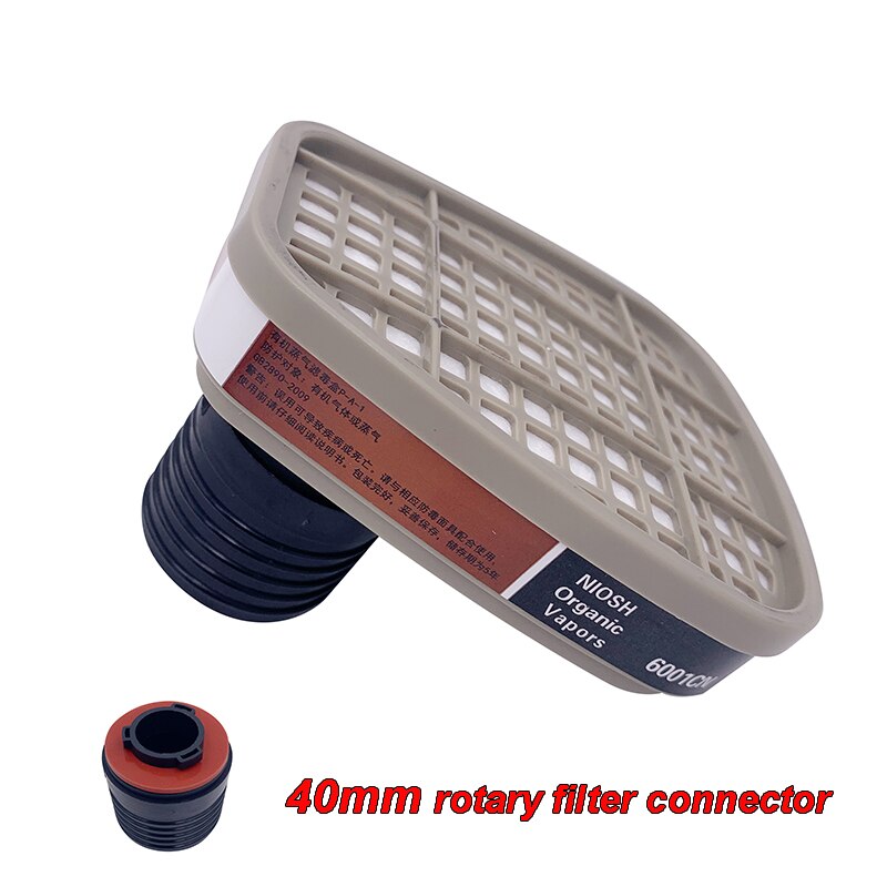 40 MM gasmasker conversie bajonetconnector met schroefdraad Internationale standaard Adapter Stof PM2.5 Spuitverf Ademhalingsfilter