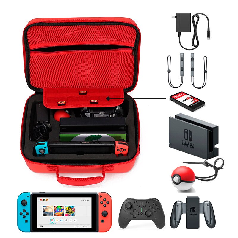 Hand Bag for Nintend Switch Travel Carrying Box Protective Case for Nintendo Switch NS Console Pokeball Game Accessories Storage