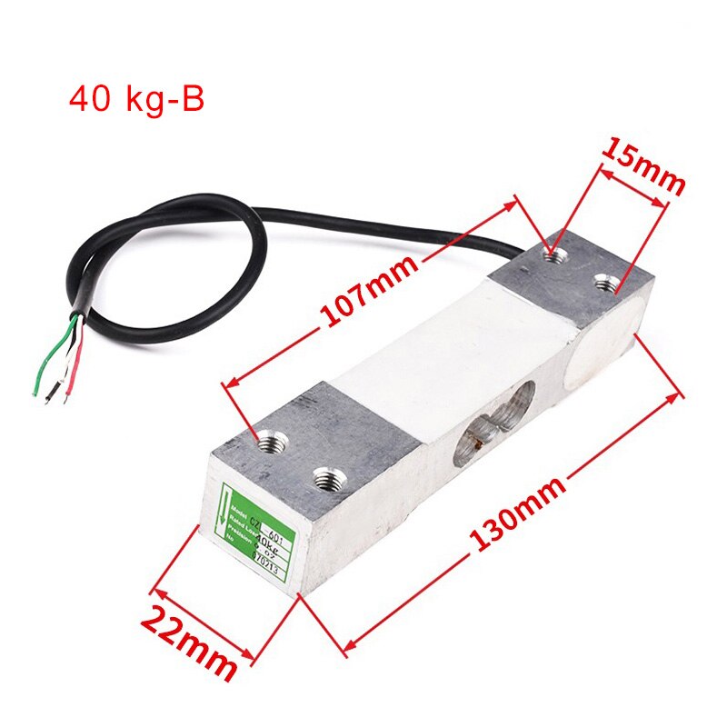 Sensor de pesaje de báscula electrónica, celda de carga, Sensor de presión de pesaje, Cantilever, 10kg, 1 unidad