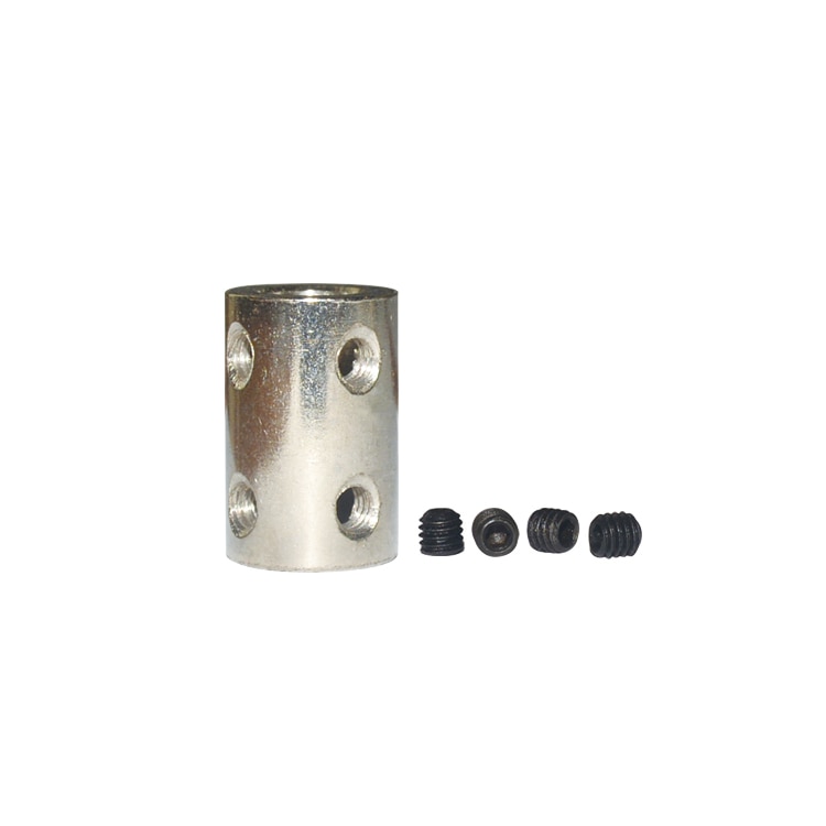 Rigid coupling diameter 20mm length 22mm cylindrical motor parts steel sleeve model mechanical transmission