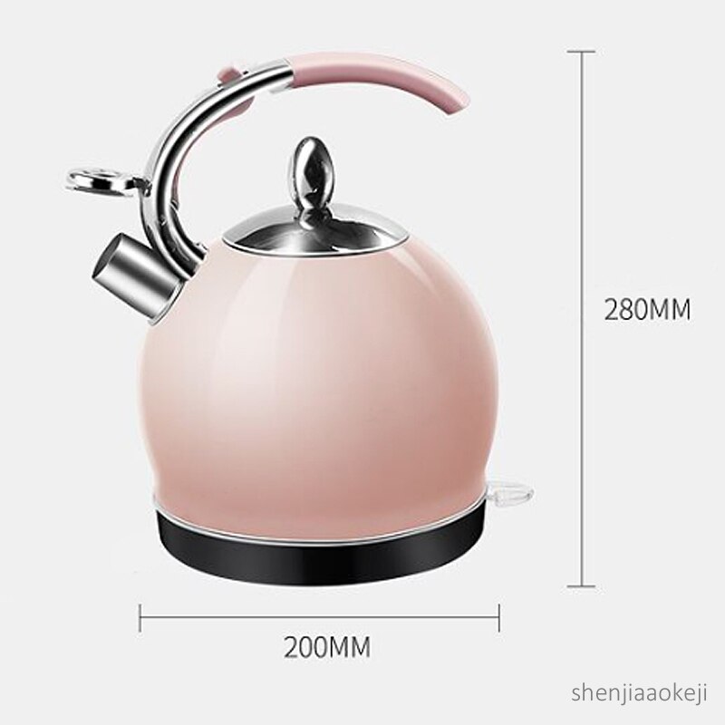 2L 304 Edelstahl Wasserkocher Automatische Energie-aus Elektrische Wasserkocher Tee wasserkocher Bunte Heimgebrauch wasser behälter Tee Service topf
