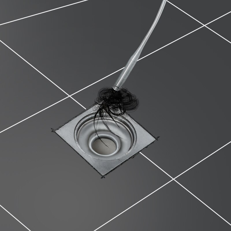 63 Inch Drain Snake Spring Tube Unblock Tool Bathroom Sewer Dredge Anti-Clogging Tool Kitchen Sink Cleaning Hook Plumbing Agent