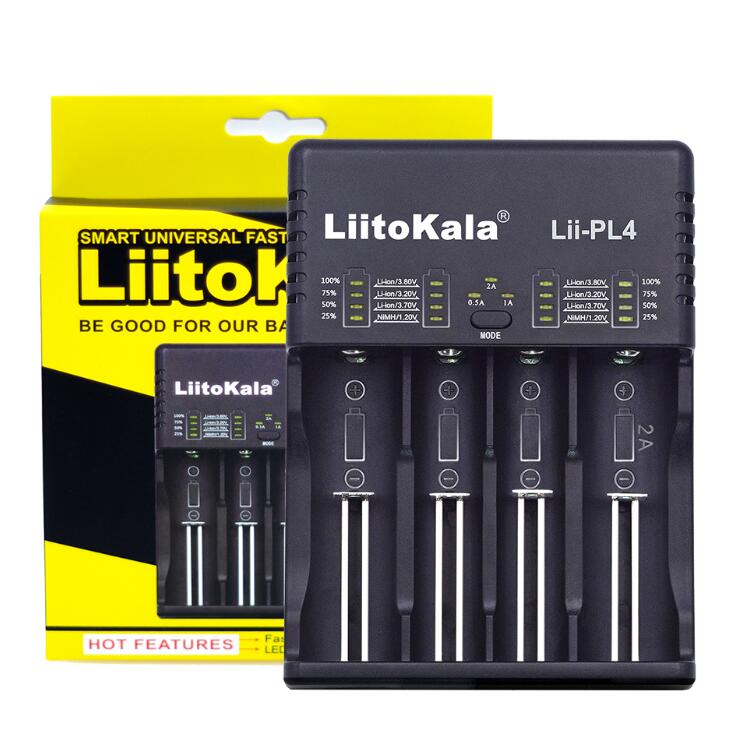 Liitokala lii -500 100 s1 pl4 lii -pd4 batterilader, frakt 18650 18350 18500 16340 17500 21700 26650 nimh litiumbatteri: Lii -pl4 lader