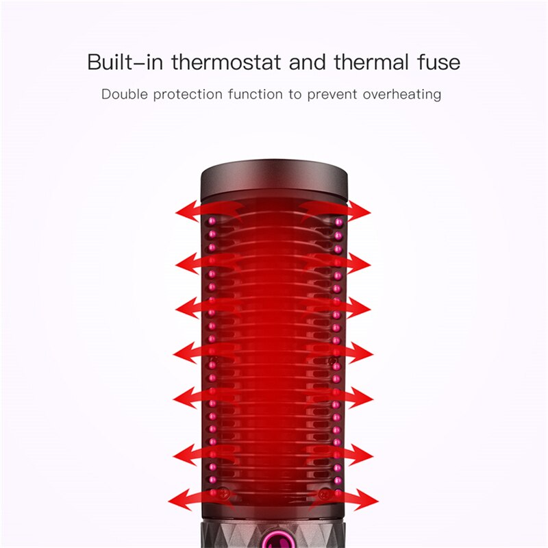 Multifunction Air Brush Electric Hair Dryer Low Noise Hair Curling Roller Wet Dry Hair Straightening Iron Comb