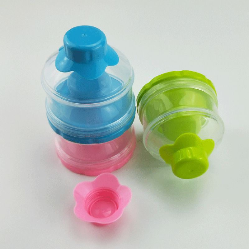 Dispensador de leche en polvo para bebé, de 3 capas, apilable, para K92D