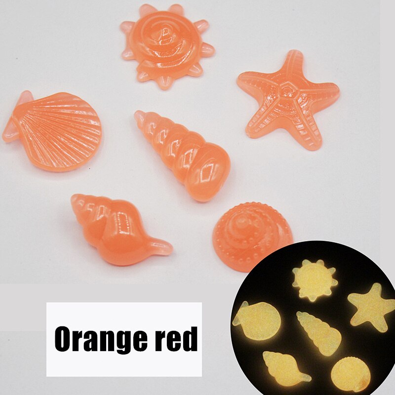 80 stk / taske marine organisme sten akvarium substrat fisk naturlig tank bund sand landskabspleje dekorere: Orange rød