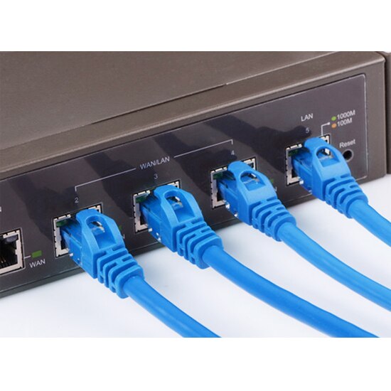 15M/25 CAT5 RJ45 Cable Flat UTP 10/100/1000Mbps Ethernet Network Cable 32AWG Bare Copper For Router/L Laptop/CCTV IP Camera