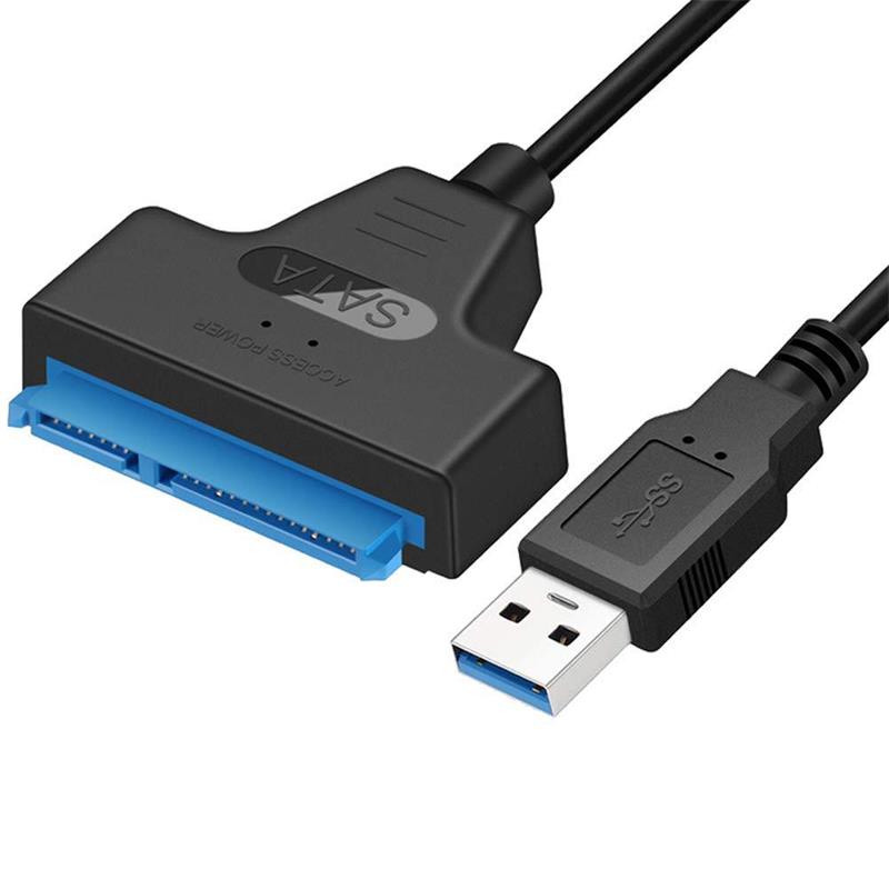 Usb 3.0 sata 3 kabel sata til usb adapter op  to 6 gbps understøttelse 2.5 tommer ekstern ssd hdd harddisk 22 pin sata iii kabel