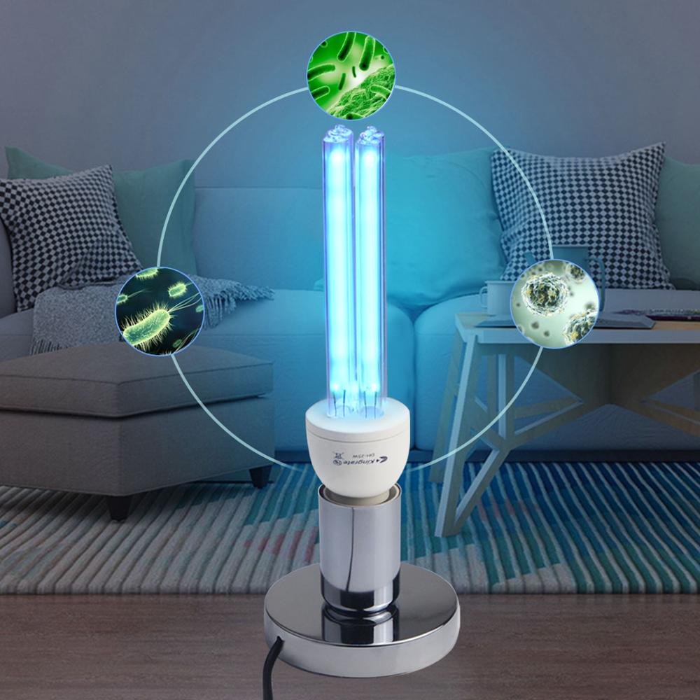 Lámpara de cuarzo UVC para desinfección hogar lámpara UV 220V 110V lámpara bactericida lámpara germicida E27 baño lámpara antibacteriana