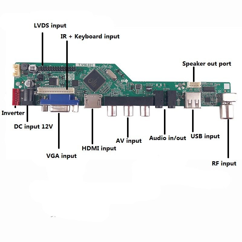 Kit Voor LP156WH4 Tl Panel 1366X768 Controller Board Kit Remote 40pin Lvds Lg Display Tv Rf Av Usb Hdmi Dvi vga Led Lcd
