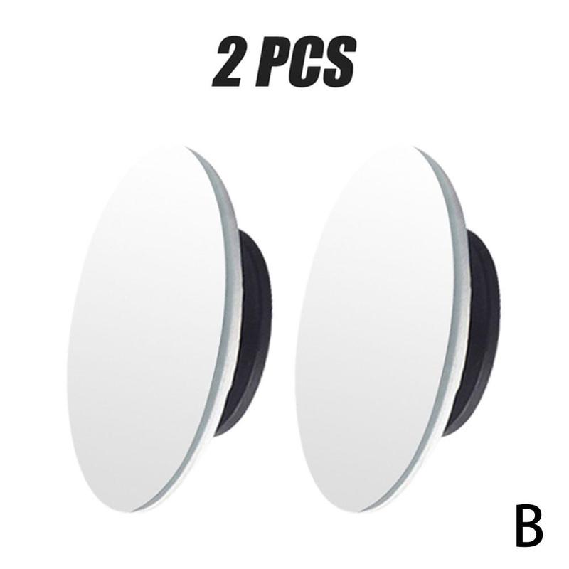 360 grad HD Blind Spot Spiegel Einstellbar Auto Rearview Convex Spiegel Für Auto Reverse Weitwinkel Fahrzeug Parkplatz Randlose Spiegel: 2 Pcs Basic