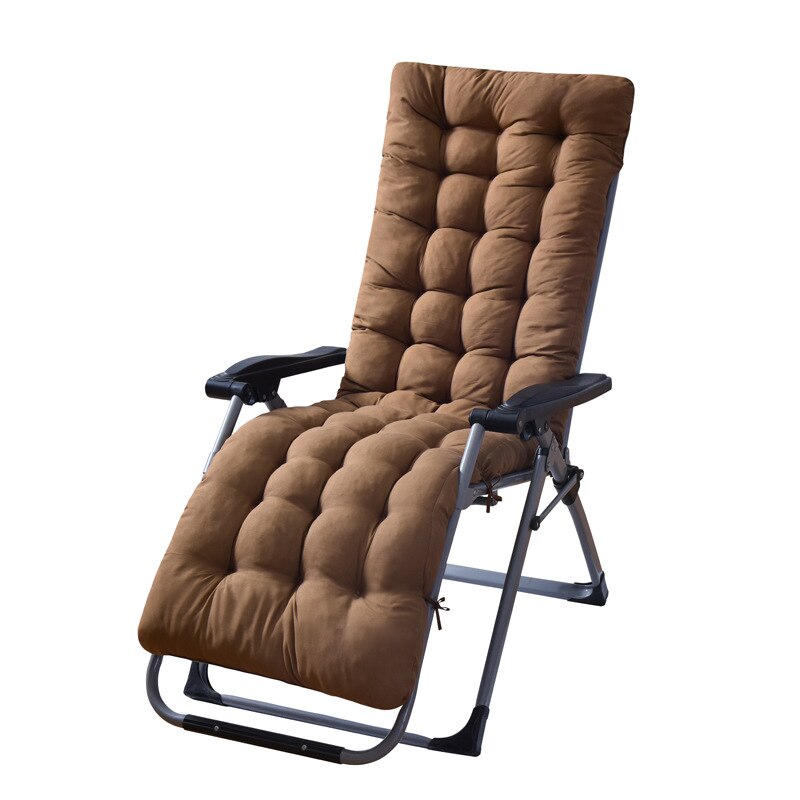 Outdoor Patio Tuinhuisje Lounger Stoel Kussen Dek Stoel Fauteuil Zetel Matras: Dark Brown