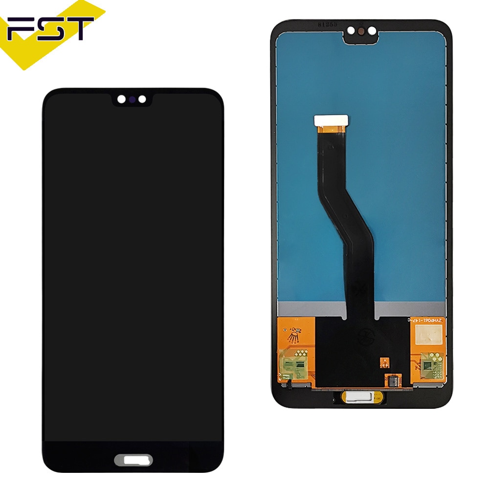 6.1 '' tft til huawei  p20 pro lcd -skærm+berøringsskærm digitaliseringsenhed udskiftning til huawei  p20 pro clt -l04 clt -l09 clt -l29