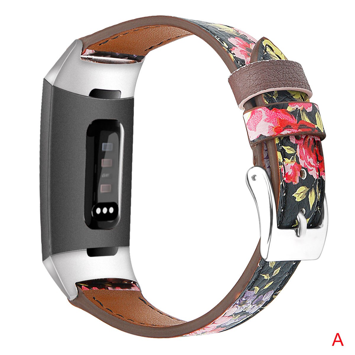 Essidi For Fitbit Charge 3 4 Leather Band Women Men Smart Bracelet Replacement For Fitbit Charge 3 4 Wristband Watch Strap Loop: A / S