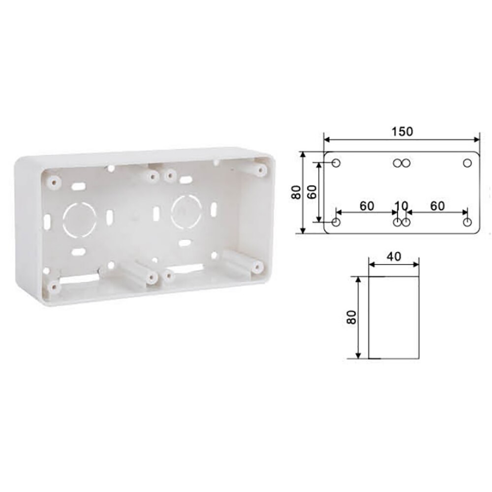 JXN-6 JXN-7 JXN-8 Ship Cabin Switch Socket Mounting Box Cassette Junction Boxs Ship Special Bottom Box 80*80mm 80*150mm
