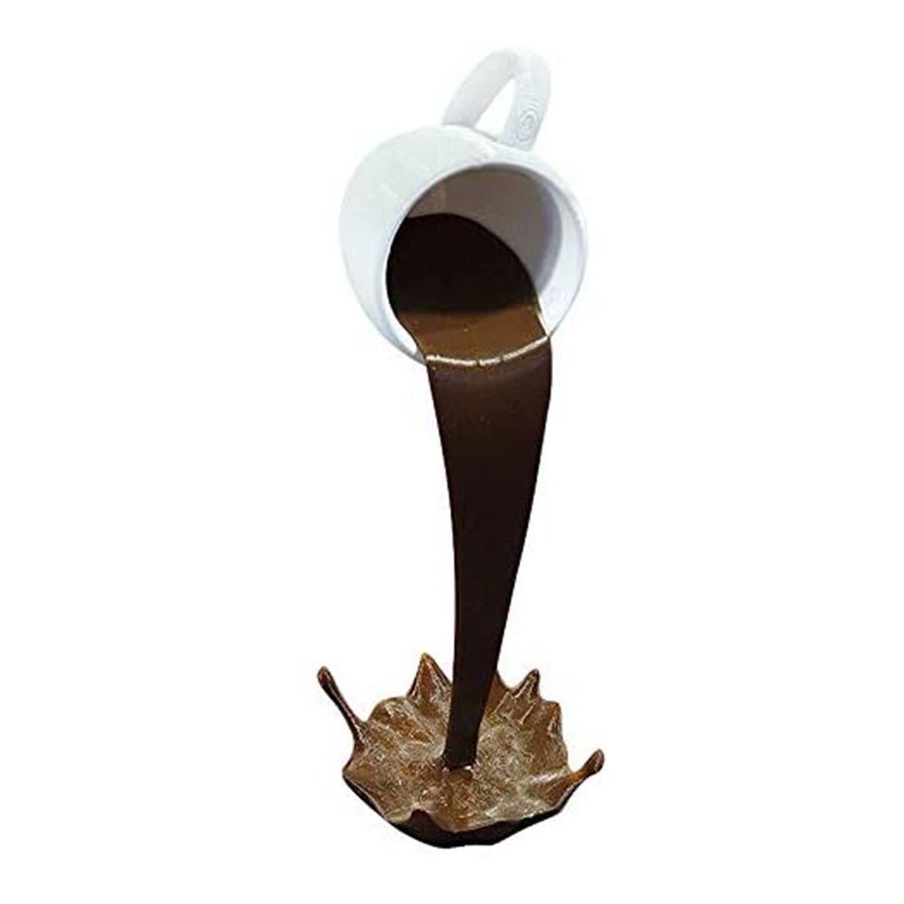 Floating Spilling Coffee Cup Sculpture Spilling Magic Pouring Splash Coffee Mug Home Decoration Kitchen Decoration: B