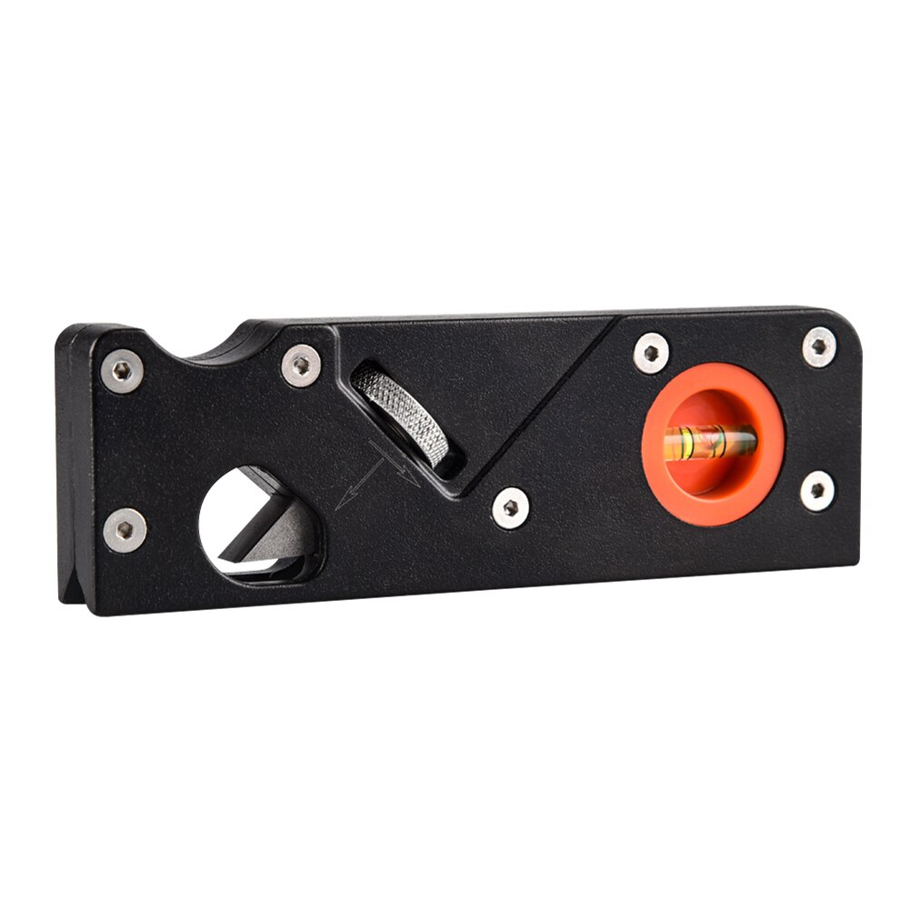 Woodworking Planer Mini Hand Tool 45 Degree Angle Oblique Angle Edge Carpenter Wood Planes Trimming Chamfering w/Spirit Bubble: Black