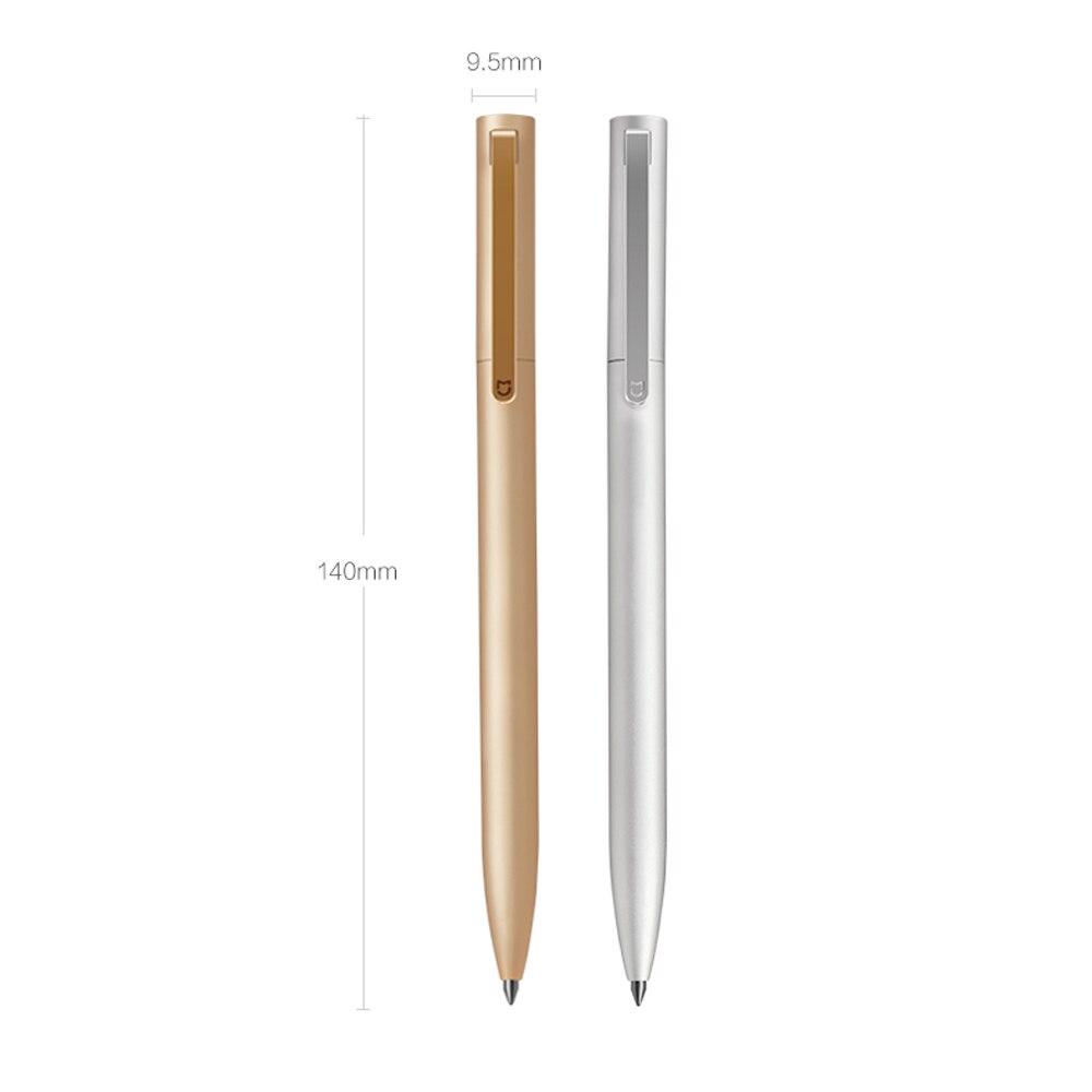 In Voorraad Originele Xiaomi Mijia Metalen Zilver Teken Pen 0.5Mm Pen Ondertekening Premec Glad Zwitserland Refill Mikuni Japan Inkt