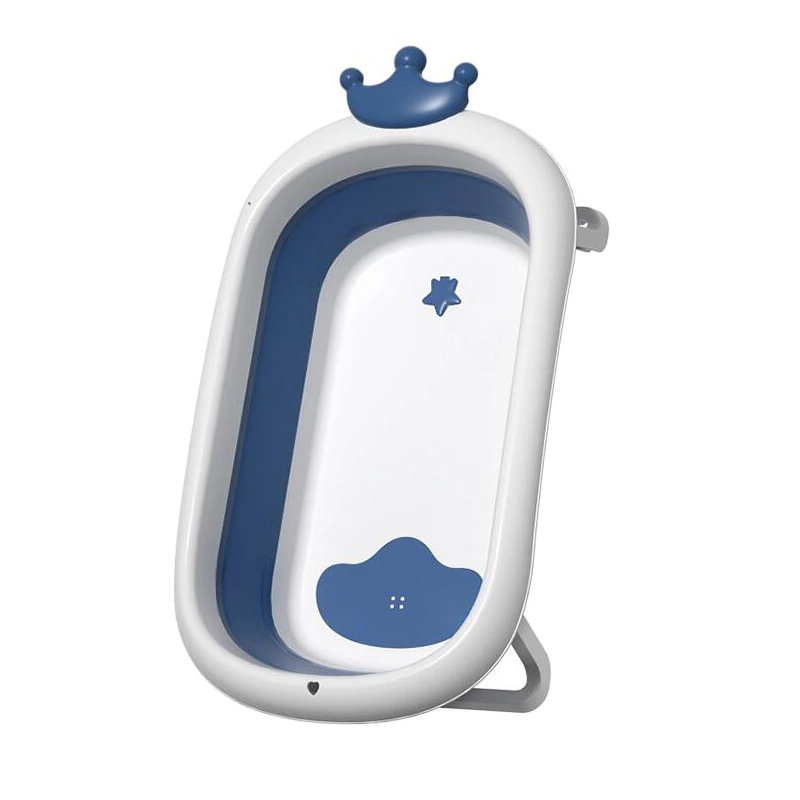 Baby Products Foldable Baby Bath Tub Plastic Baby Tubs For Bathing: Blue