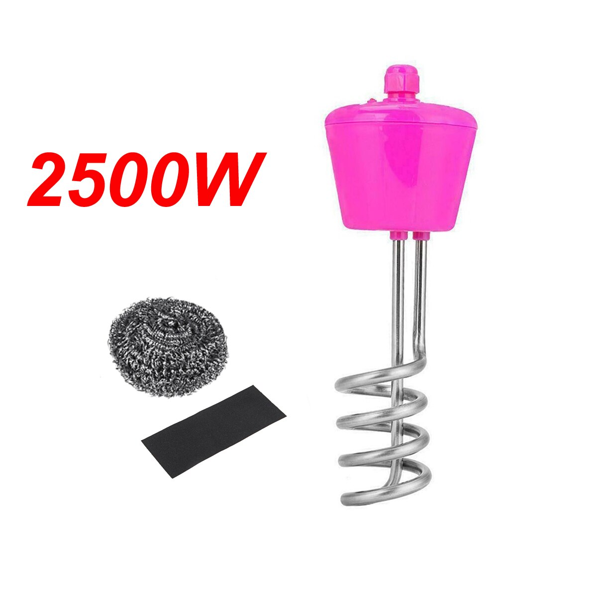 2000/2500/3000W calentador eléctrico flotante caldera Elemento calentador de agua Suspensión de inmersión portátil el calor de acero inoxidable: 2500W / Enchufe británico / without Leakage Prot