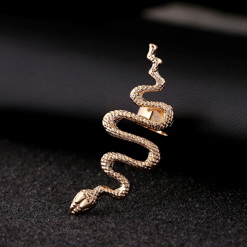 snake earring Rock Style Animal Ear Cuff Zinc Alloy Snake Earcuffs Party Jewelry Accessories Left Right Clip Earrings