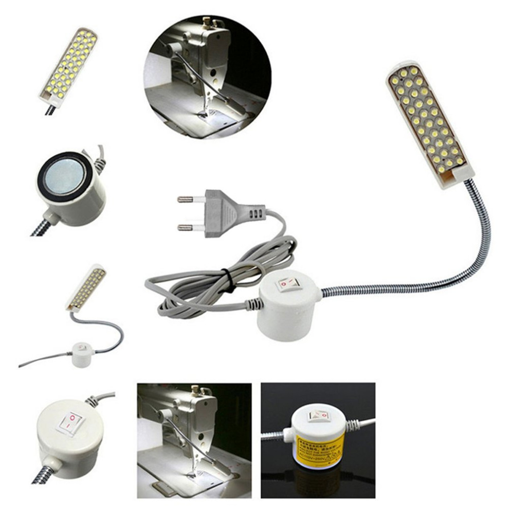 30 LED Machine Sewing Light Super Bright For Home Work Sewing Clothing Machine Accessories Night Light Desk Lamp 220V EU Plug